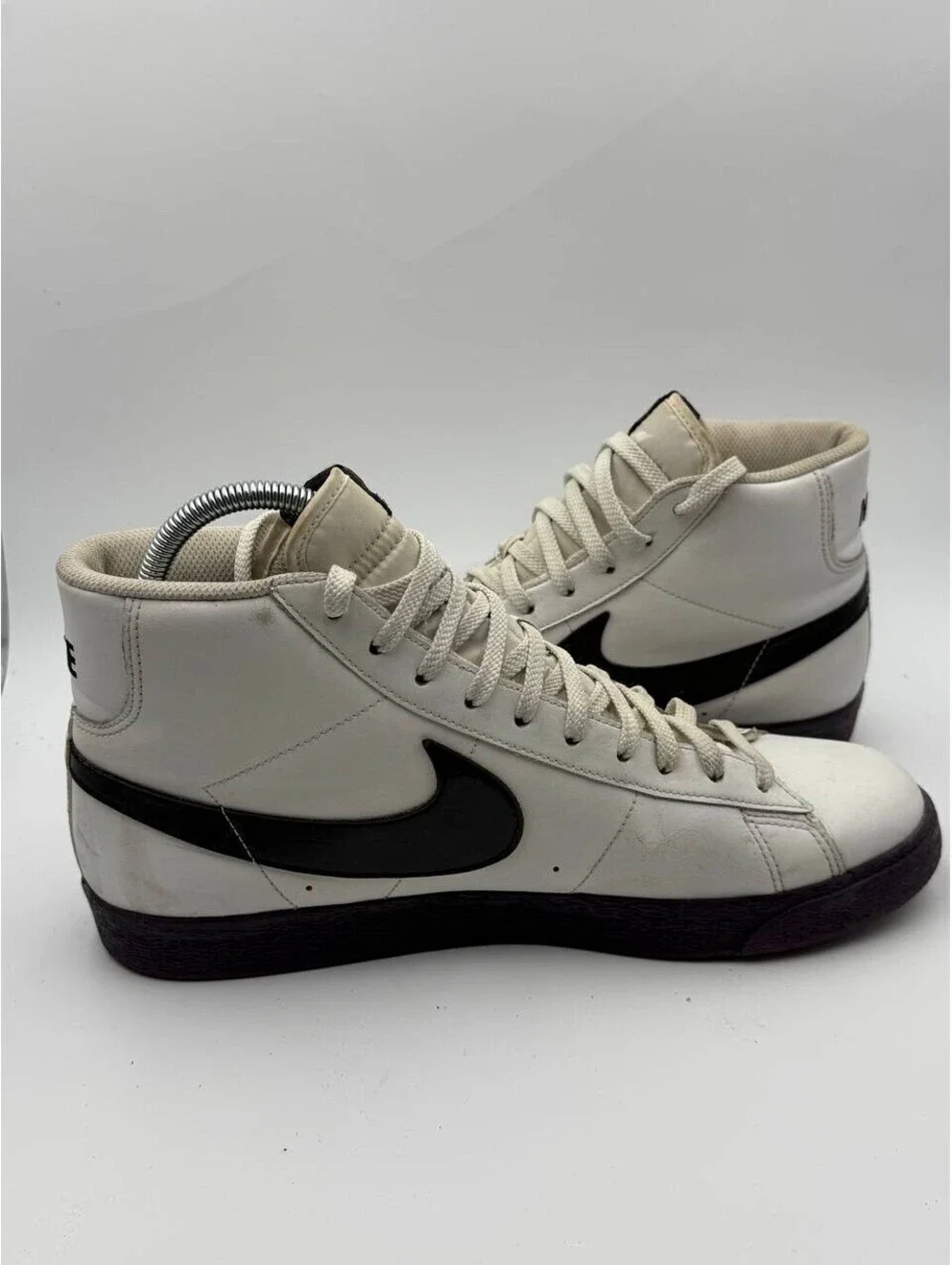Nike Blazer High 316664-104 White Black Purple High Top Sneakers Men US 12